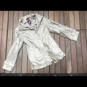 U&I Gold RainCoat with Storable Hood